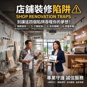 店舖裝修報價超預算?教你避開3大隱藏收費陷阱 | 餐廳裝修